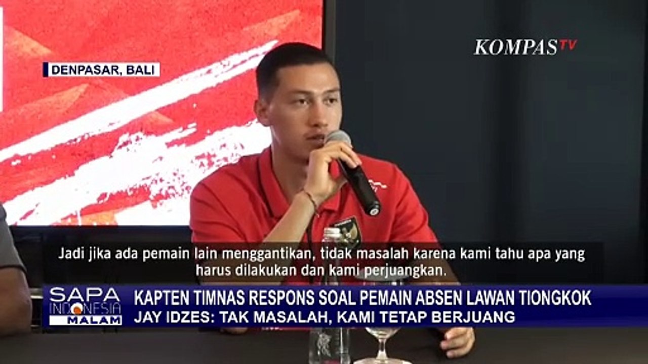 Sederet Pemain Timnas Absen di Laga Lawan Tiongkok, Kapten Jay Idzes: Biasa, Kita Tetap Berjuang