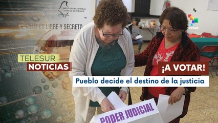 ¡En las calles! Pueblo mexicano en las urnas por comicios judiciales