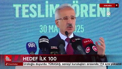 Uraloğlu duyurdu: TÜRASAŞ, sanayi kuruluşları arasında 174 sıra yükseldi