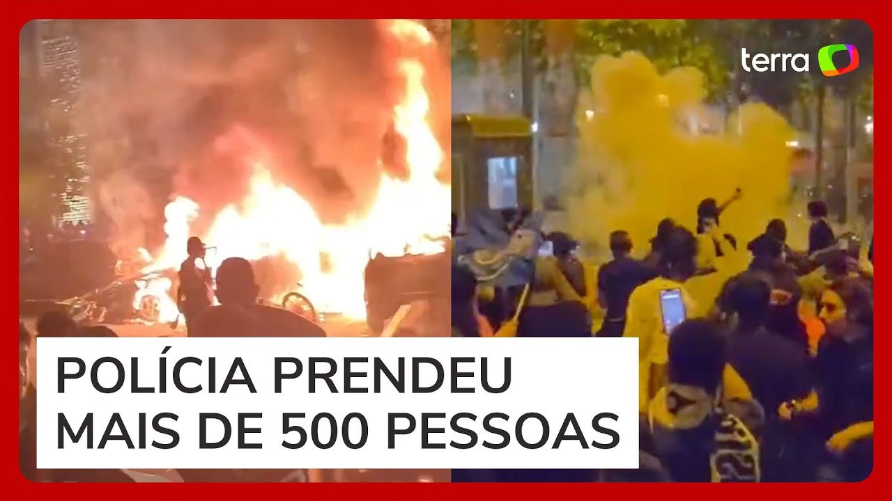 Paris tem noite de caos após título do PSG; duas pessoas morreram e 192 ficaram feridas