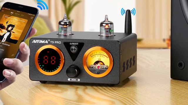AIYIMA T9 PRO HiFi Bluetooth Tube Amplifier