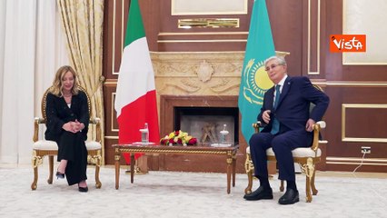 Meloni in Kazakhastan, bilaterale con il Presidente Qasym-Jomart Tokayev