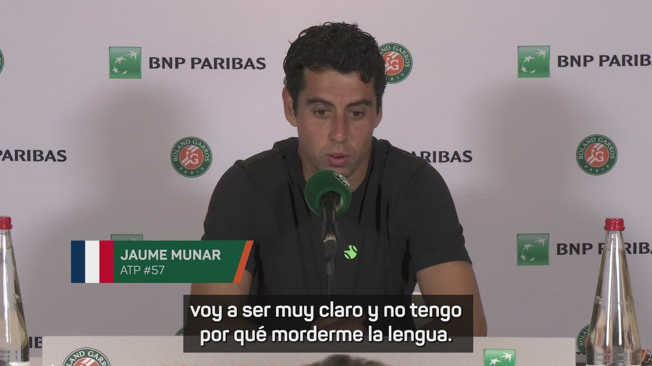 La rajada de Munar contra el público de Roland Garros