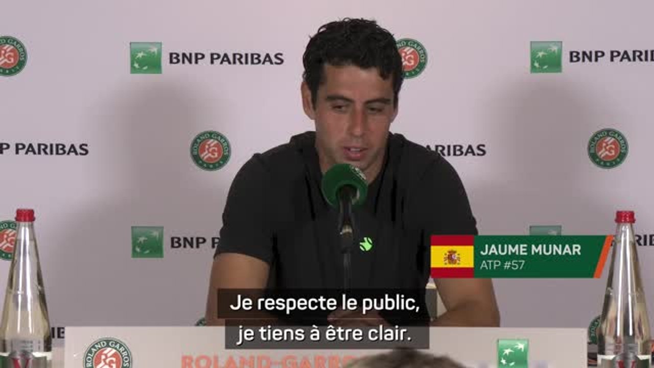 Roland-Garros - Munar : "Un manque total de respect"