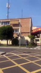 Simulacro de emergencia en el cuartel de la Guardia Civil de Toledo