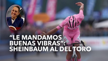 “Le mandamos buenas vibras”: Sheinbaum al del Toro
