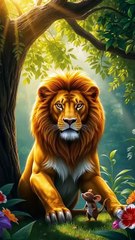 The Lion and the Mouse’s Promise | A Powerful Moral Story of Kindness & Friendship  #animation