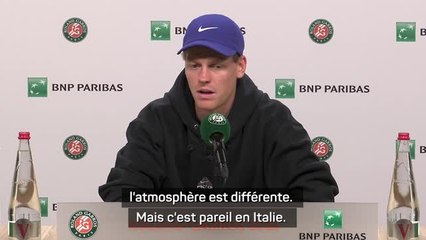 Roland-Garros - Sinner : "Le public a toujours été très respectueux"