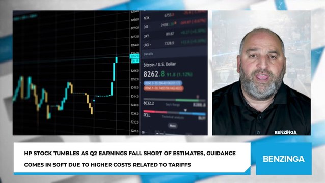 HP Stock Tumbles As Q2 Earnings Fall Short Of Estimates, Guidance Comes In Soft Due To Higher Costs Related To Tariffs