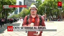 CNTE mantiene bloqueo TOTAL en Paseo de la Reforma hoy 29 de mayo