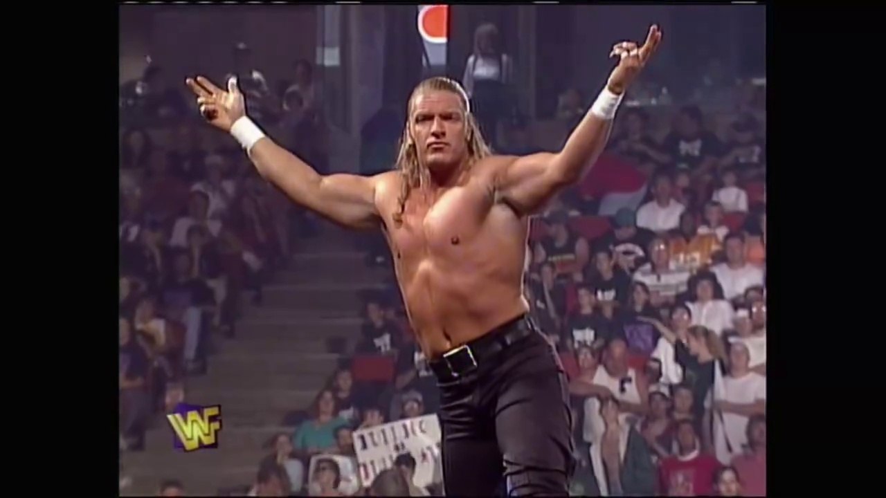 HHH w/ Chyna vs Mankind Steel Cage Match - Summerslam 1997 3/8/97