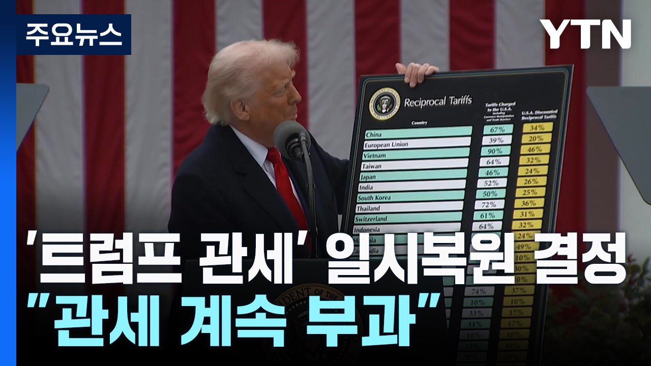 미 항소법원 '트럼프 관세' 일시복원 결정..."관세 계속 부과" / YTN