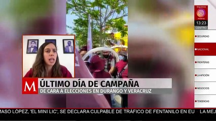 “Somos la primera opción”: Camila Martínez sobre Morena al cierre de campañas en Durango y Veracruz