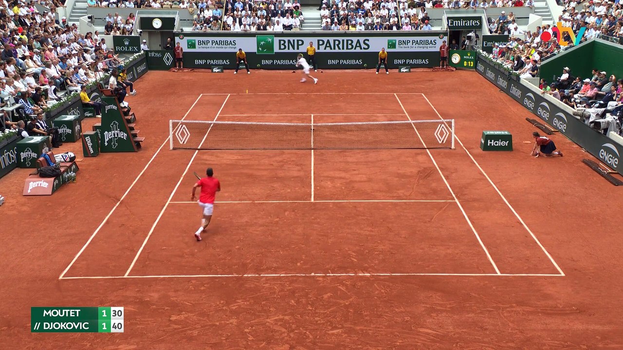 2e tour : le résumé de Corentin Moutet vs Novak Djokovic