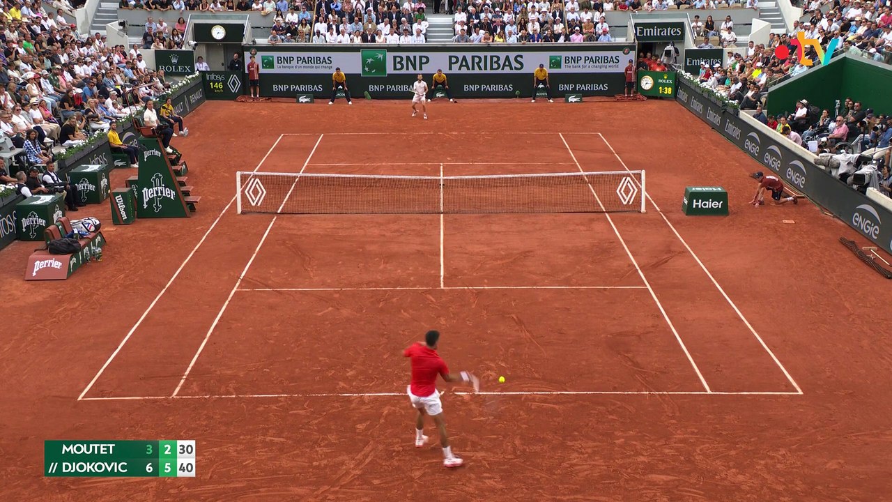 2e tour : Corentin Moutet régale le court Suzanne-Lenglen !