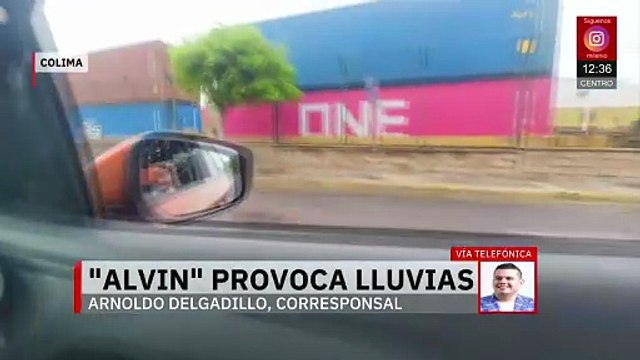 Tormenta tropical 'Alvin' provoca lluvias fuertes en varias zonas de la costa de Colima