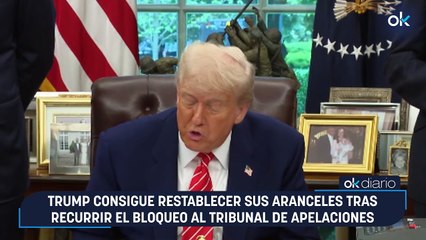 Trump consigue restablecer sus aranceles tras recurrir el bloqueo al tribunal de apelaciones