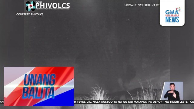 Bulkang Taal, nagkaroon ng minor phreatic eruption kagabi | Unang Balita