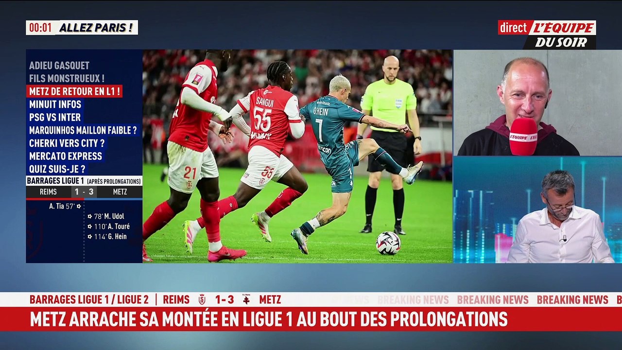 Stéphane Le Mignan (entraîneur de Metz) : «  On va savourer, ça restera gravé dans notre histoire » - Foot - Barrage L1/L2