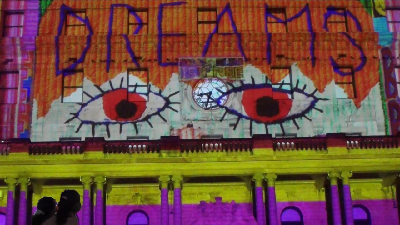 Vivid Sydney 2025 Part 4 House of Romance - Dreams Collide, ASN Clock Tower, Come Talk to Me, Circular Quay,  25 May 25