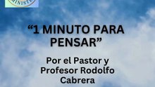 170-3. Dios tiene pensamiento de paz-1 Minuto para pensar