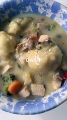 "Biscuit Drop Soup 🍲 | Cozy, Creamy & Basically a Salad?! 🥕🥦 | Easy One-Pot Recipe