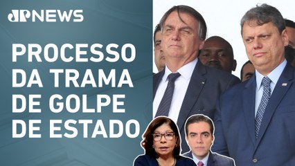 Tarcísio vai depor no STF como testemunha de defesa de Bolsonaro; Dora Kramer e Vilela avaliam
