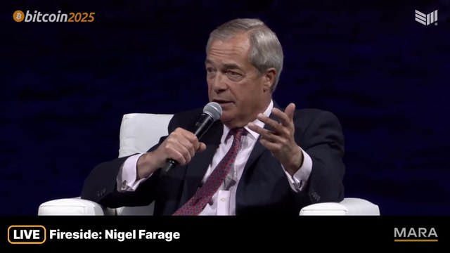 WATCH IN FULL: Nigel Farage hits back at Keir Starmer in Bitcoin speech