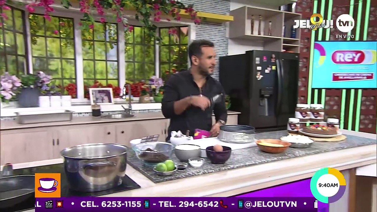 Postre de chocolate con crema de avellanas