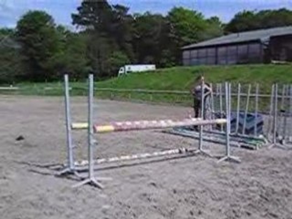 Loupiot et moi à Penfrat saut 90 cm