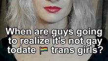 When are guys going to realize it's not gay to date 🏳‍🌈 trans girls?