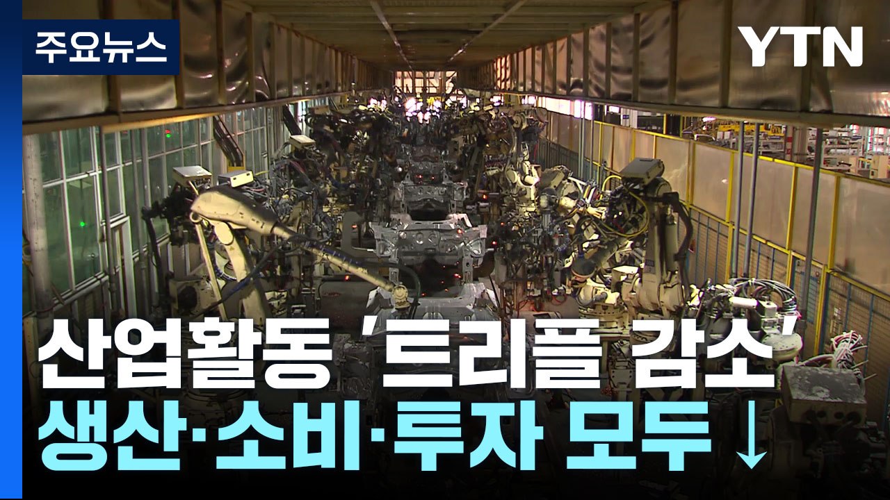 품목관세에 내수 침체에...생산·소비·투자 석 달 만에 트리플 감소 / YTN