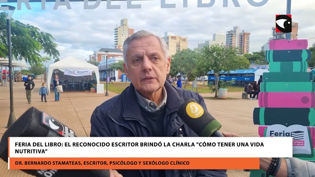 Feria del Libro: el reconocido escritor brindó la charla Cómo tener una vida nutritiva”