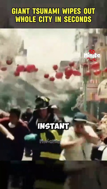 Young Girl Faces 100-Meter Tsunami Threatening Her City 😱 @viral @movies @r