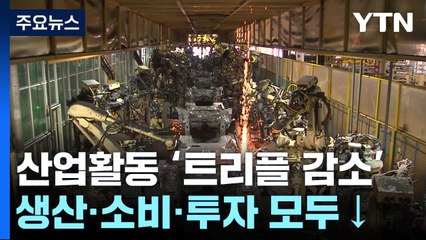 품목관세에 내수 침체에...생산·소비·투자 석 달 만에 트리플 감소 / YTN
