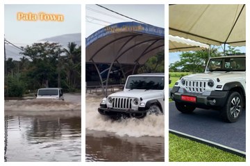 தார் ராக்ஸ் காரின் வல்வெள்ளத்தில் அற்புதமான இயல்பு! 🚗