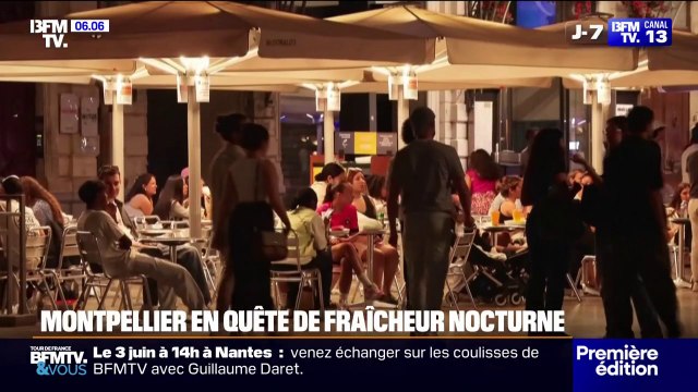Avec jusqu'à 26°C ressenti dans la nuit, les habitants de Montpellier s'adaptent aux premières fortes chaleurs