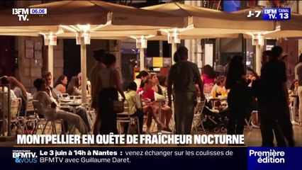 Avec jusqu'à 26°C ressenti dans la nuit, les habitants de Montpellier s'adaptent aux premières fortes chaleurs
