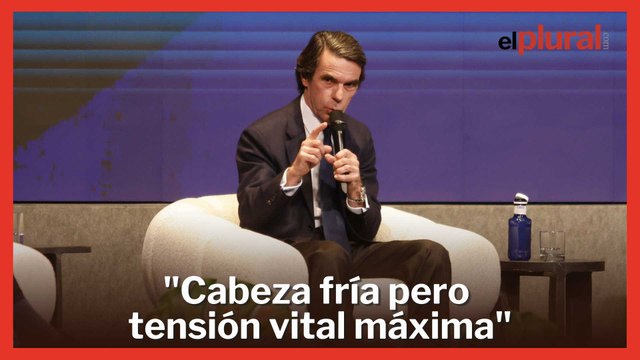 Aznar no ve una moción de censura en estos momentos contra el Gobierno