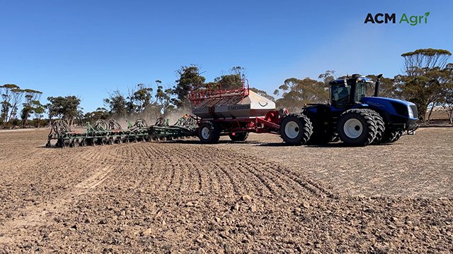 Coyanavale farm wheat sowing