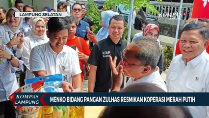 Menko Bidang Pangan Zulhas Resmikan Koperasi Merah Putih