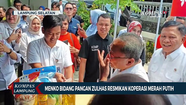 Menko Bidang Pangan Zulhas Resmikan Koperasi Merah Putih