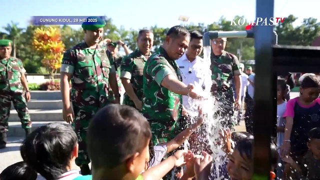 Kasad Maruli Resmikan Sumur Bor di Gunung Kidul, Bentuk Kepedulian Atasi Krisis Air