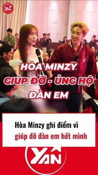 Hoà Minzy ghi điểm vì giúp đỡ đàn em hết mình
