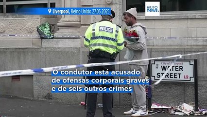 Condutor acusado de ofensas corporais graves após atropelar adeptos do Liverpool
