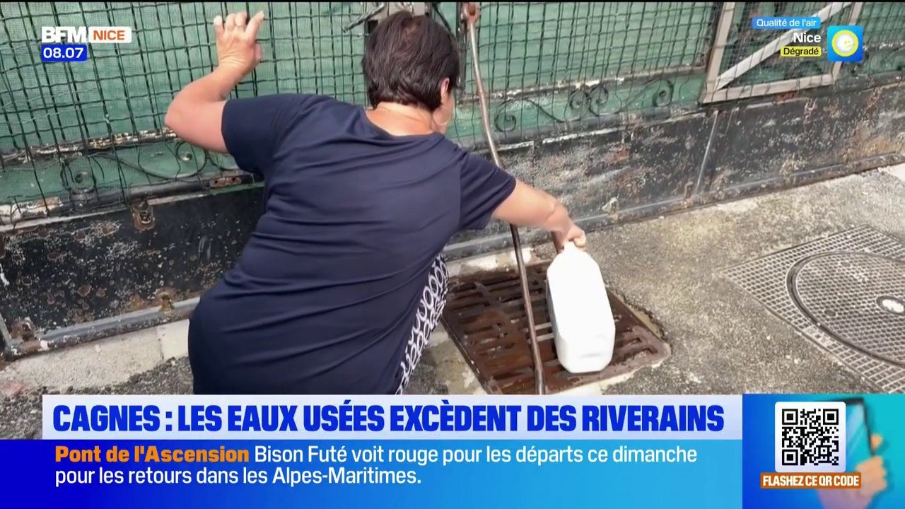 Cagnes-sur-Mer: une habitante déplore les remontées d'eaux usées sur sa propriété