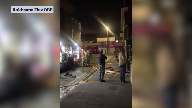 East Ham Fire: 125 firefighters tackle fire at shop on east London high street