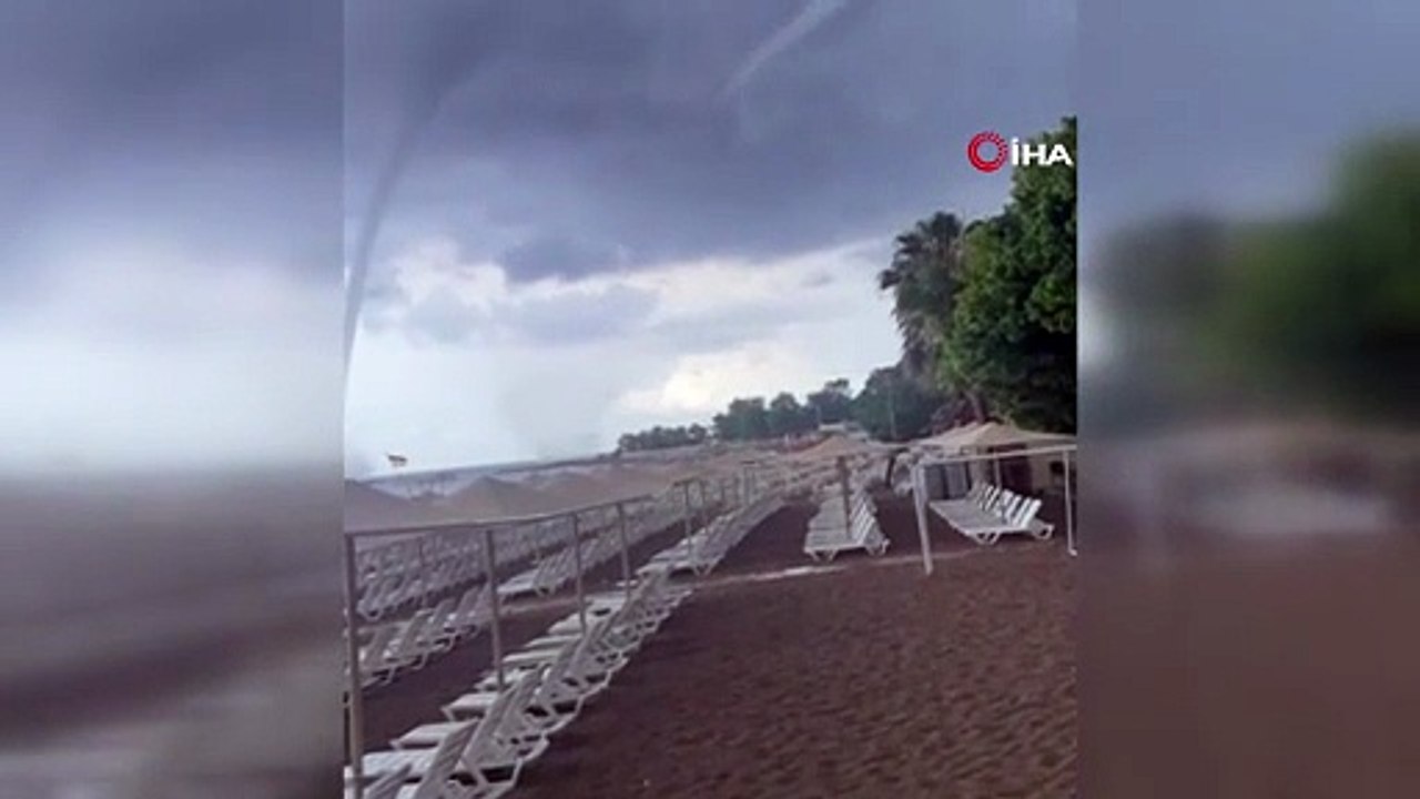 Alanya’da korkutan hortum