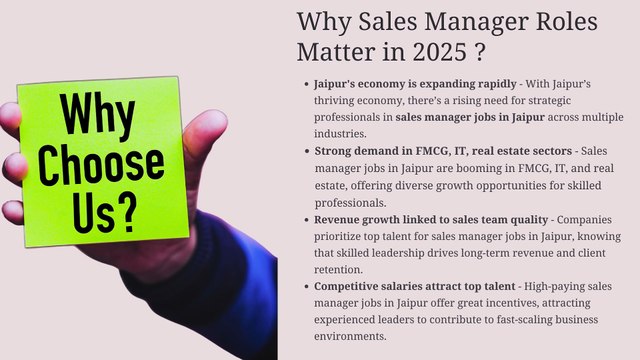 Sales Manager Jobs in Jaipur & Free Job Alerts for Employers Your 2025 Hiring Guide