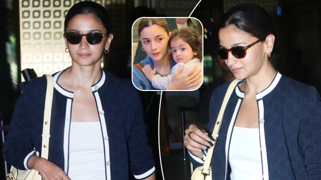 Raha Ki Mummy! Alia Bhatt Gets Clicked At The Mumbai Airport In Her Bliss-Blue Avatar!